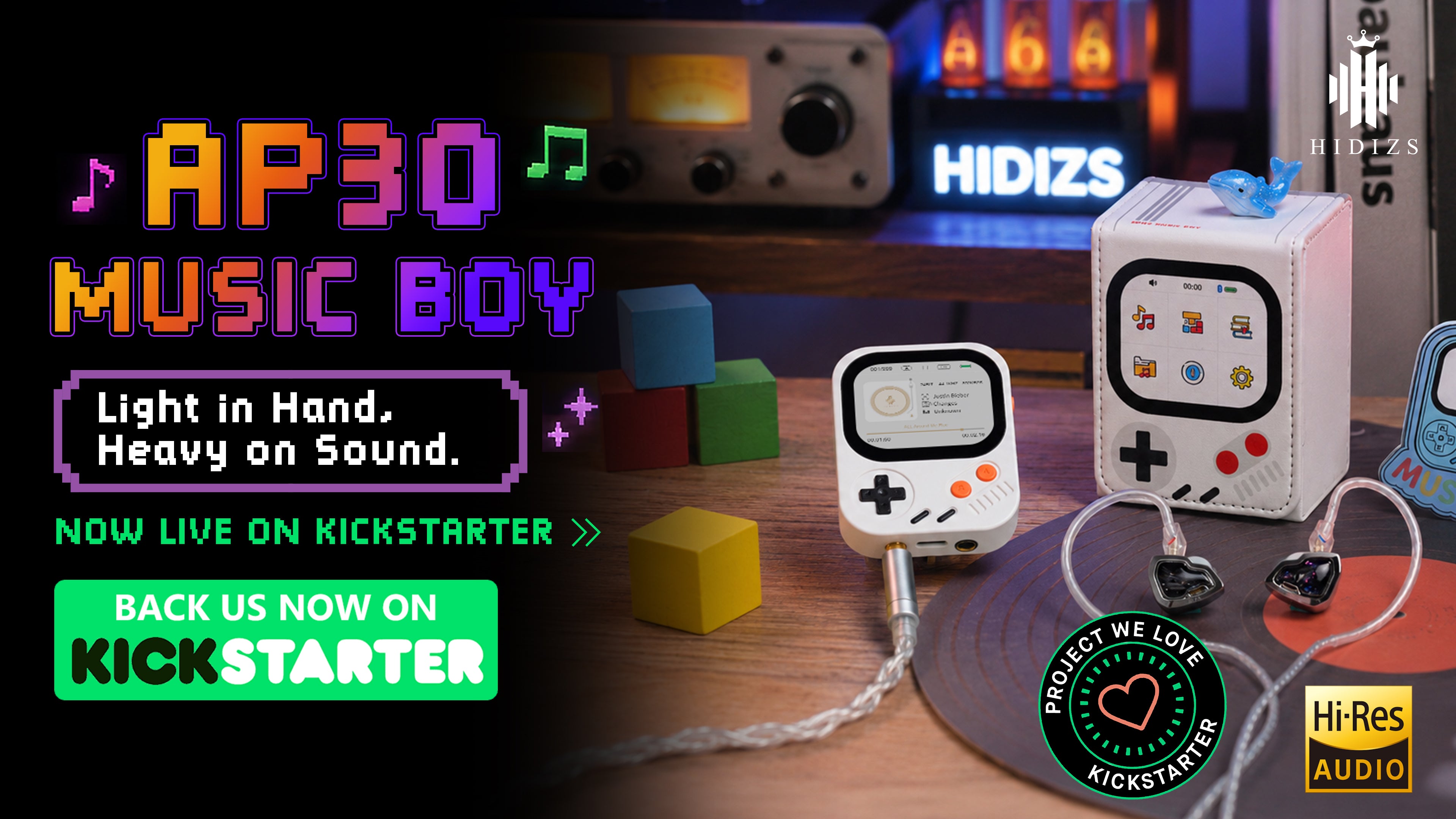 AP30 Music Boy Kickstarter Launch | Wearable Hi-Res Music Player