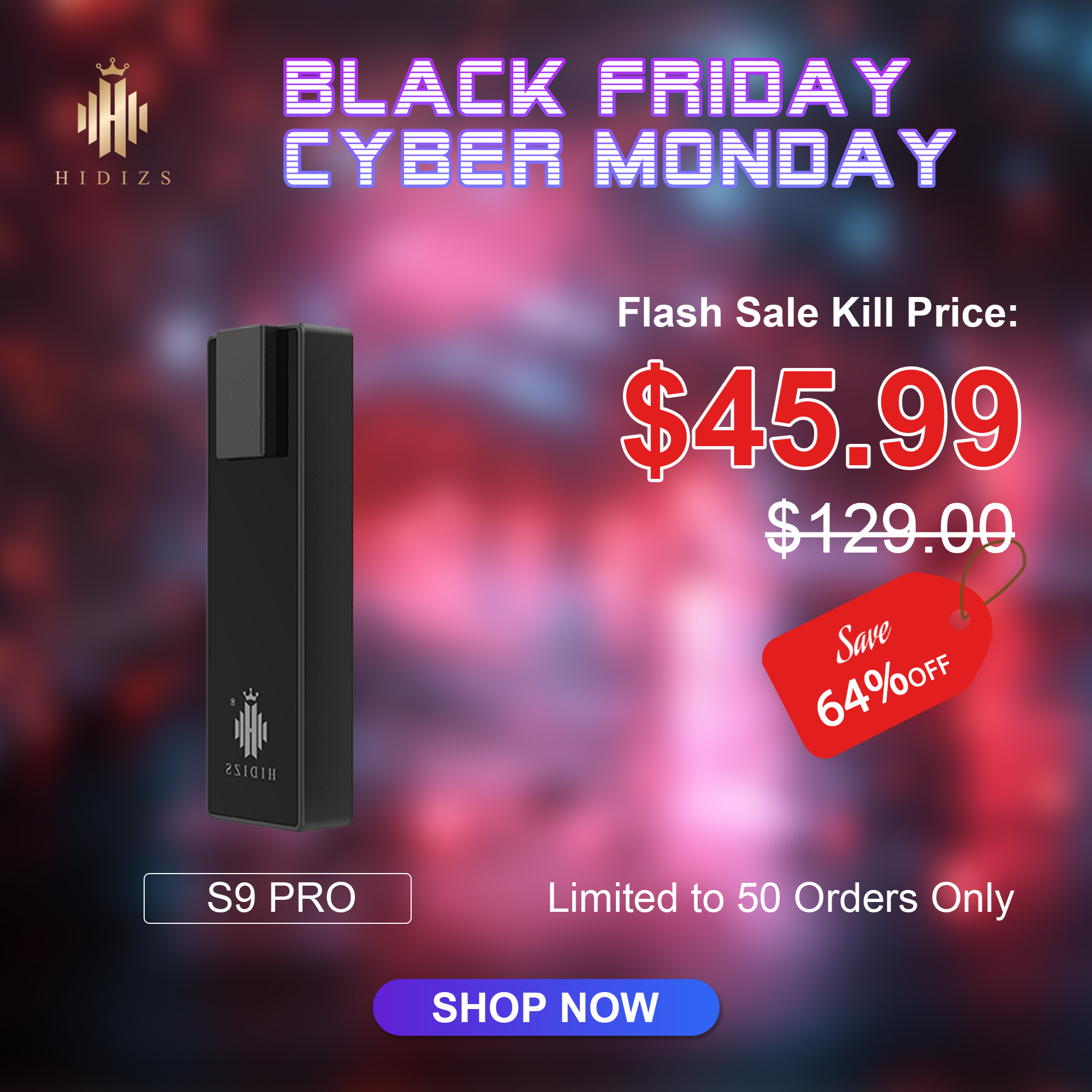 Hidizs S9 PRO Balanced & Single-Ended Mini HiFi DAC & AMP