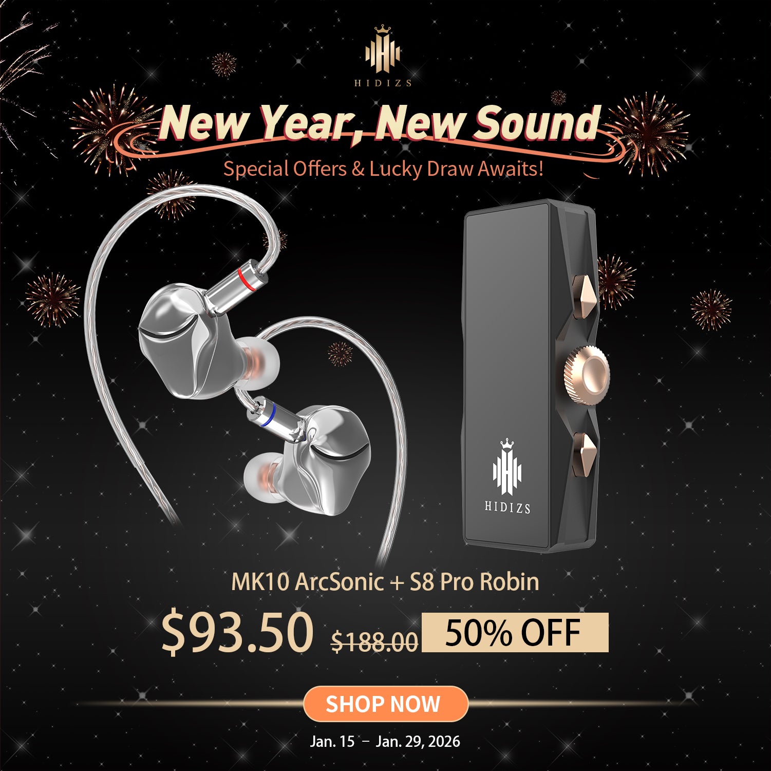 HIDIZS MK10 ArcSonics 10mm SCC Dynamic Driver HiFi IEMs