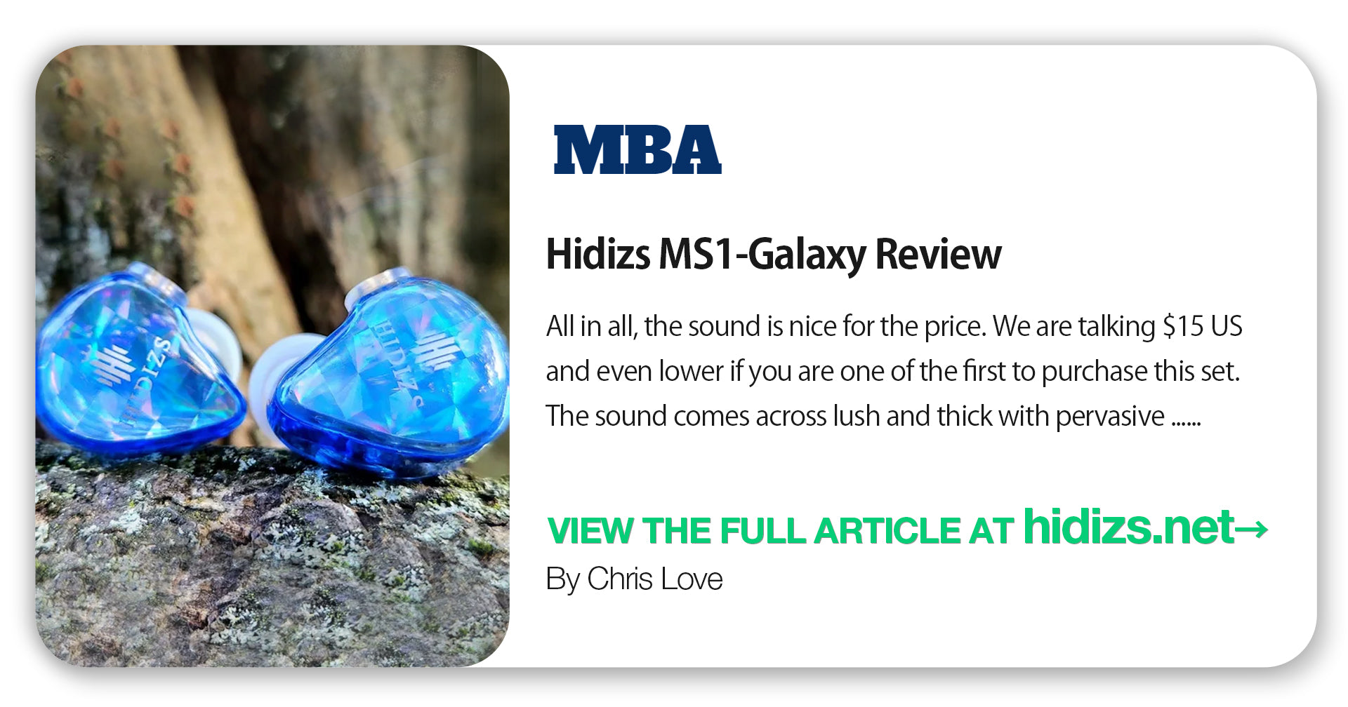 Hidizs MS1-Galaxy Review - Chris Love