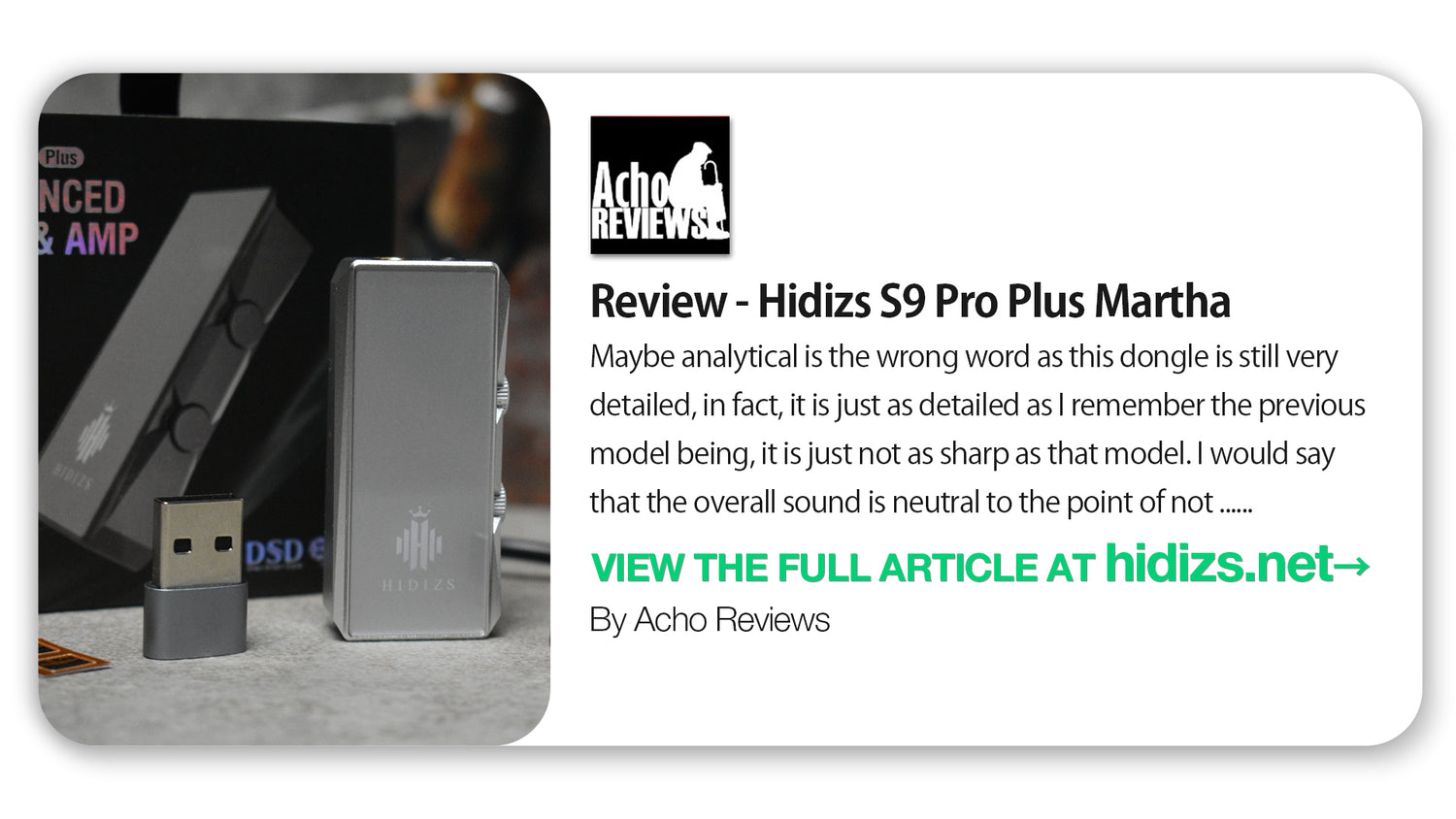 Hidizs S9 Pro Plus Martha Review - Acho Reviews
