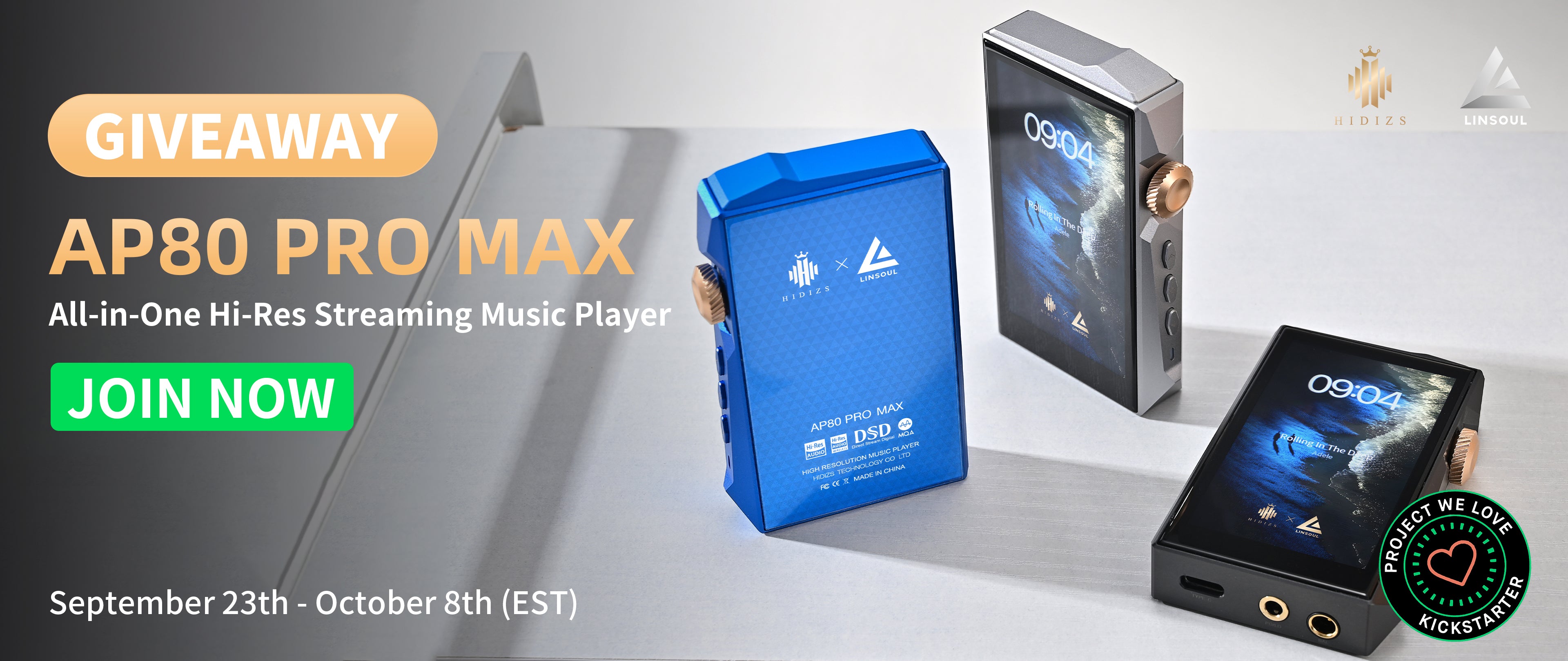 HIDIZS x LINSOUL AP80 PRO MAX Giveaway