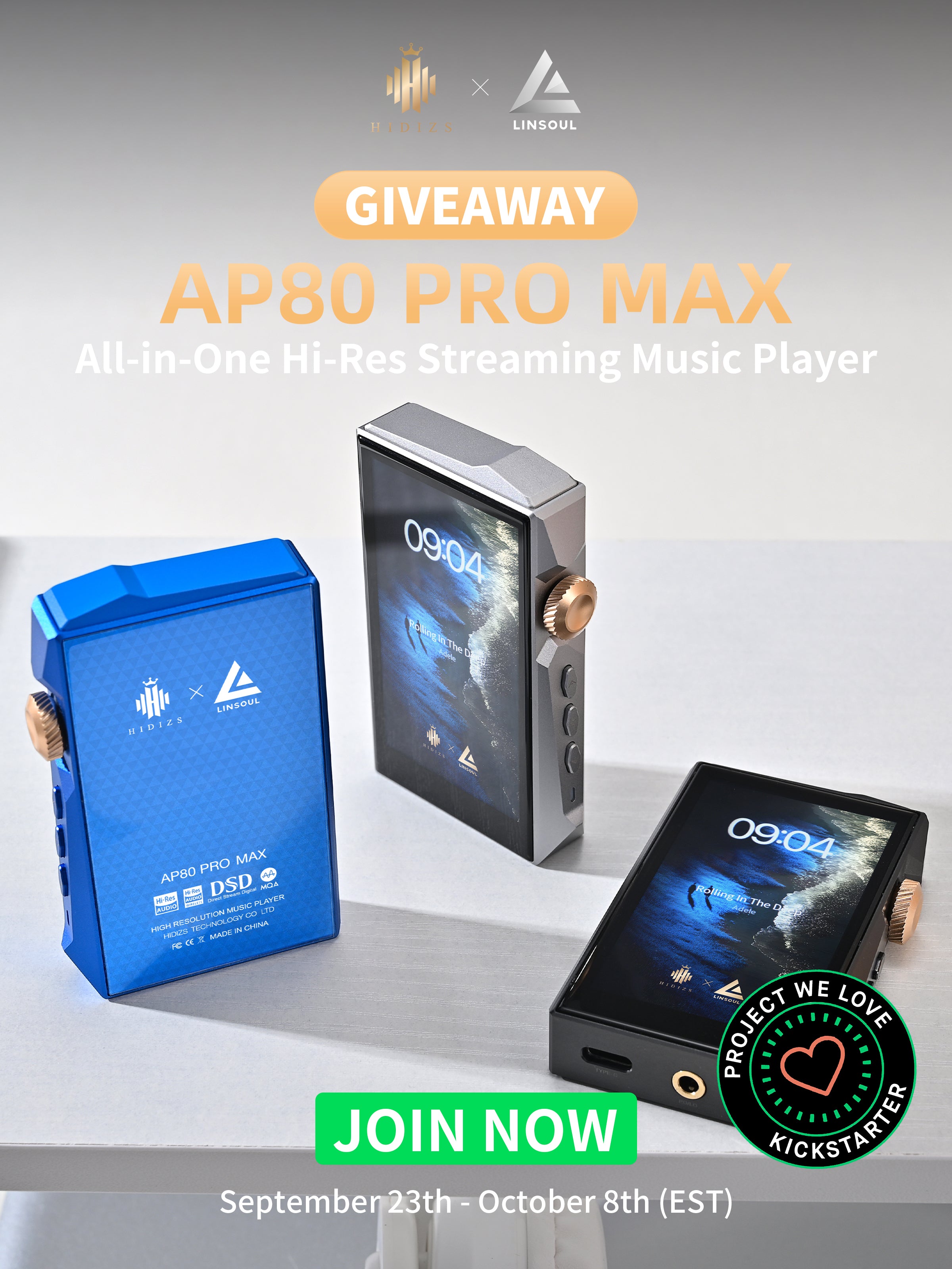 HIDIZS x LINSOUL AP80 PRO MAX Giveaway