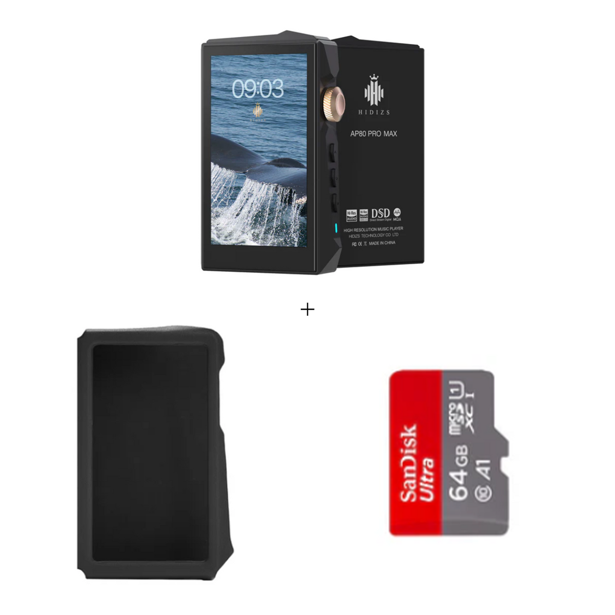 新品 HIDIZS AP80 PRO MAX DAP ミュージックプレイヤー AP80 PRO MAX + MP143 Titanium Bundle