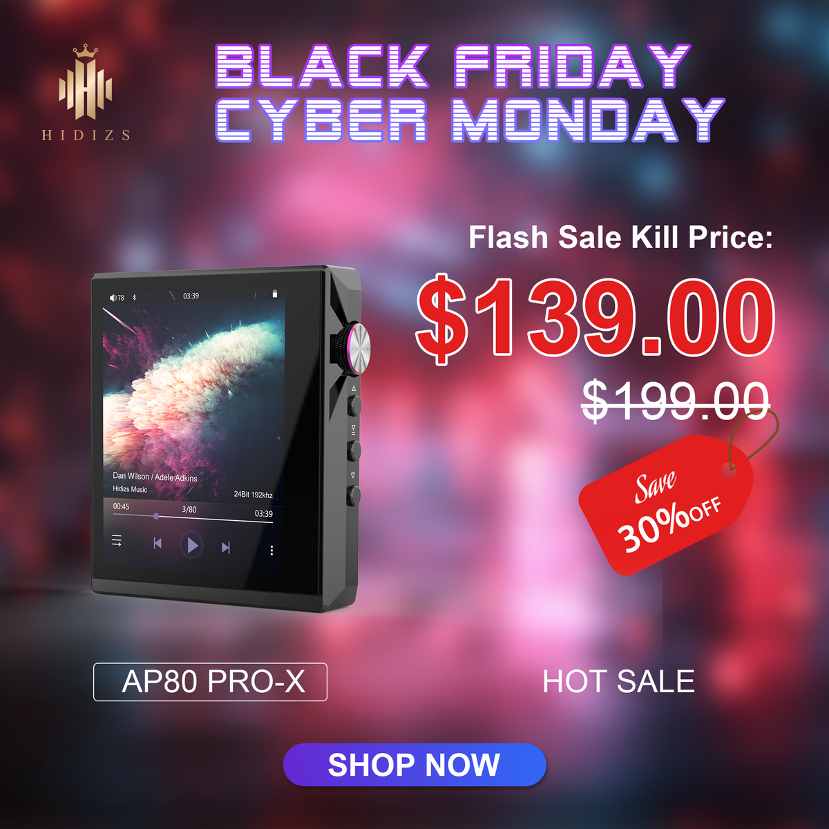 AP80 Pro-X HiFi Music Player – Balanced Sound & Portable Brilliance