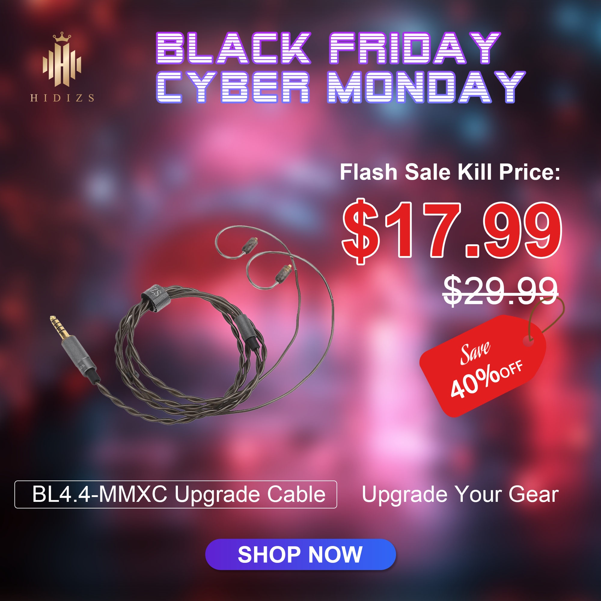 HIDIZS BL4.4-MMCX Balanced Cable