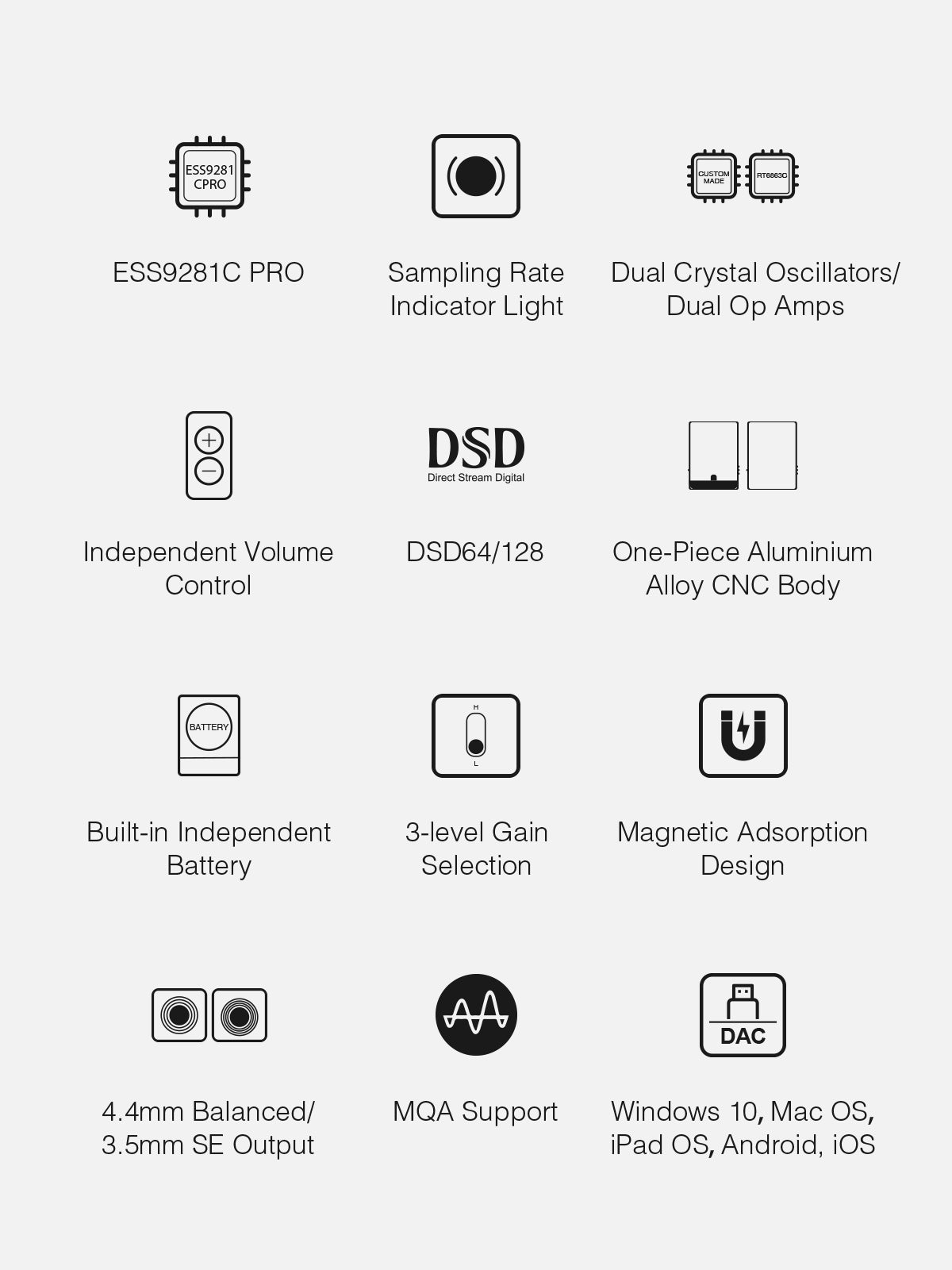 DH80S Portable Balanced DAC & AMP | Hidizs