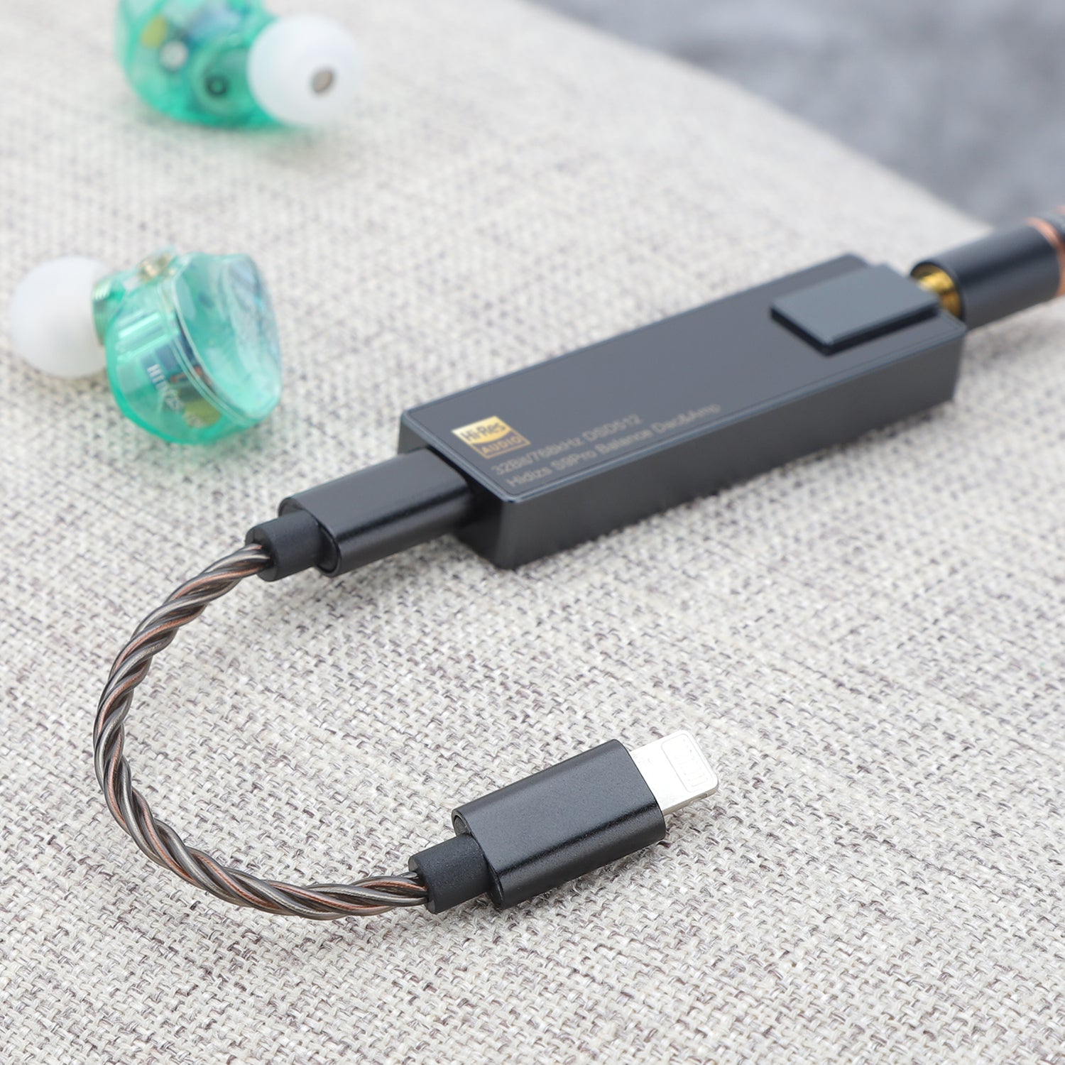 HIDIZS LT03 Adaptateur Lightning Mâle vers USB-C Femelle Plaqué Or -  Audiophonics