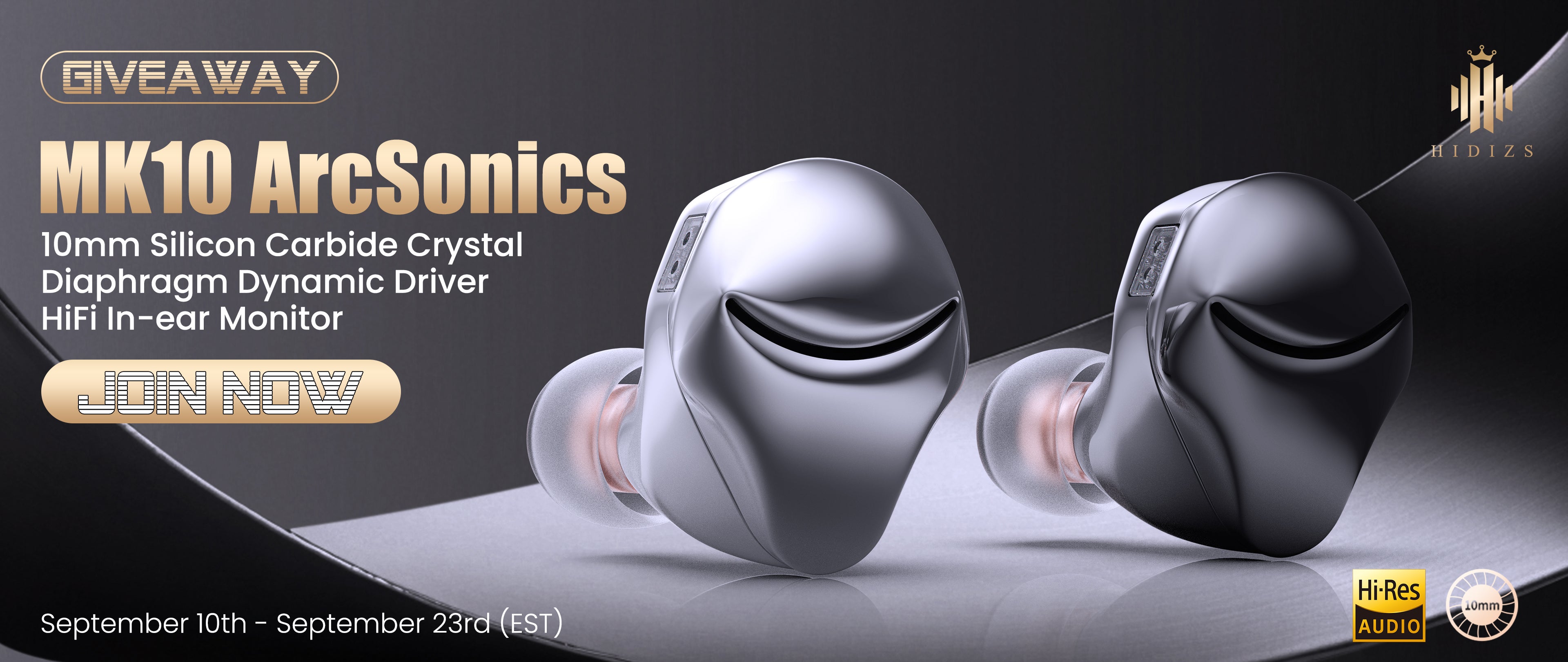 HIDIZS MK10 ArcSonics Giveaway