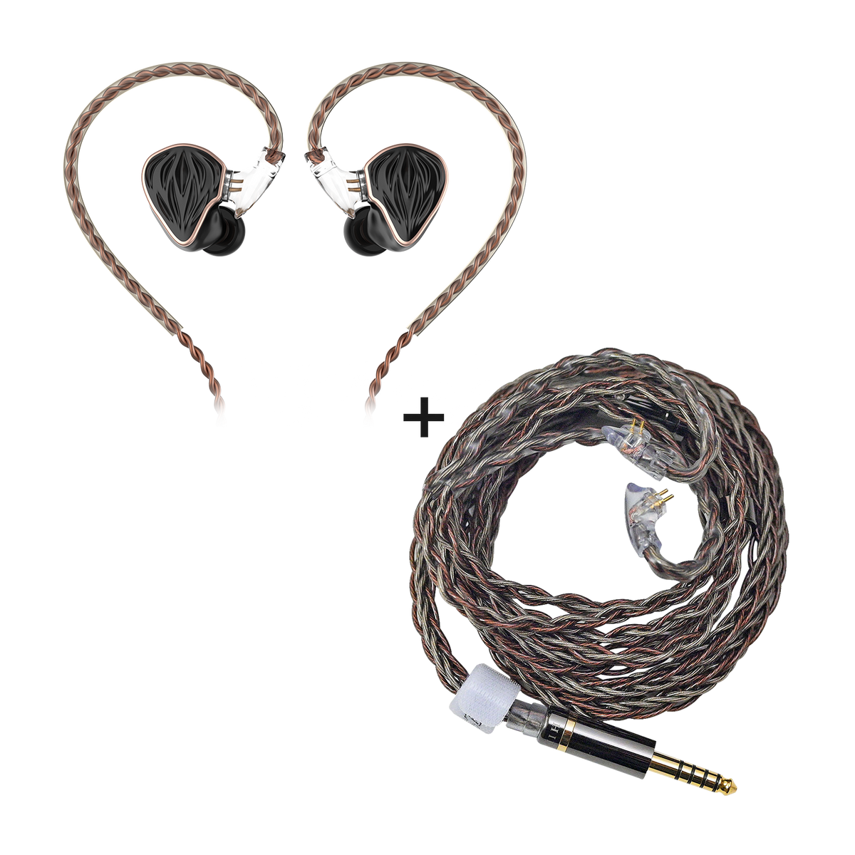 イヤホン Hidizs ms5 MS3 + MS5 3.5mm / 4.4mm-RC Bundle