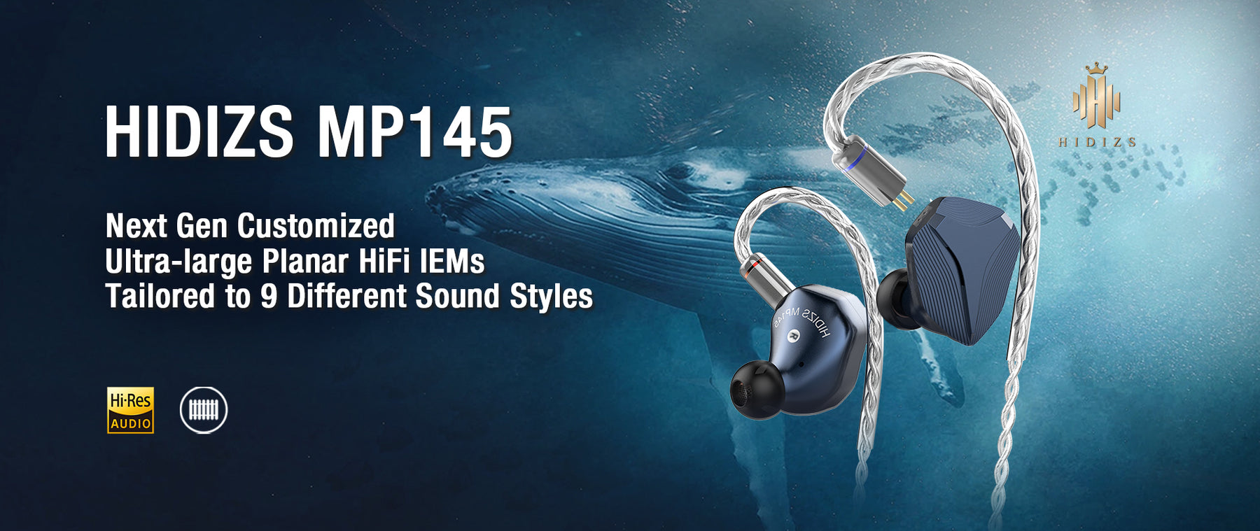 Hidizs MP145 Ultra-large Planar Magnetic HiFi In-ear Monitors Limited