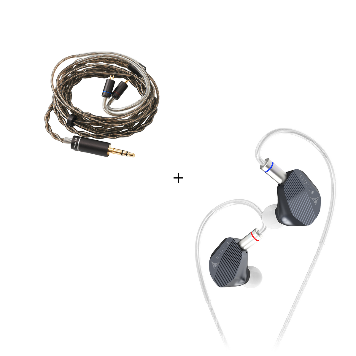 Hidizs MP143ソルトインイヤーモニター OFCケーブル 4.4 mm MP143 Salt + MP143 Salt 3.5mm/4.4mm Cable Bundle