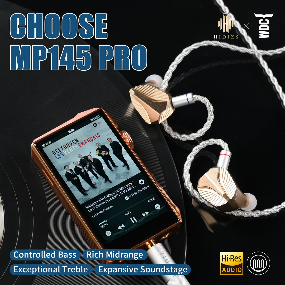 HIDIZS MP145 PRO 14.5mm Ultra-Precision Nano-Grade Planar HiFi IEMs