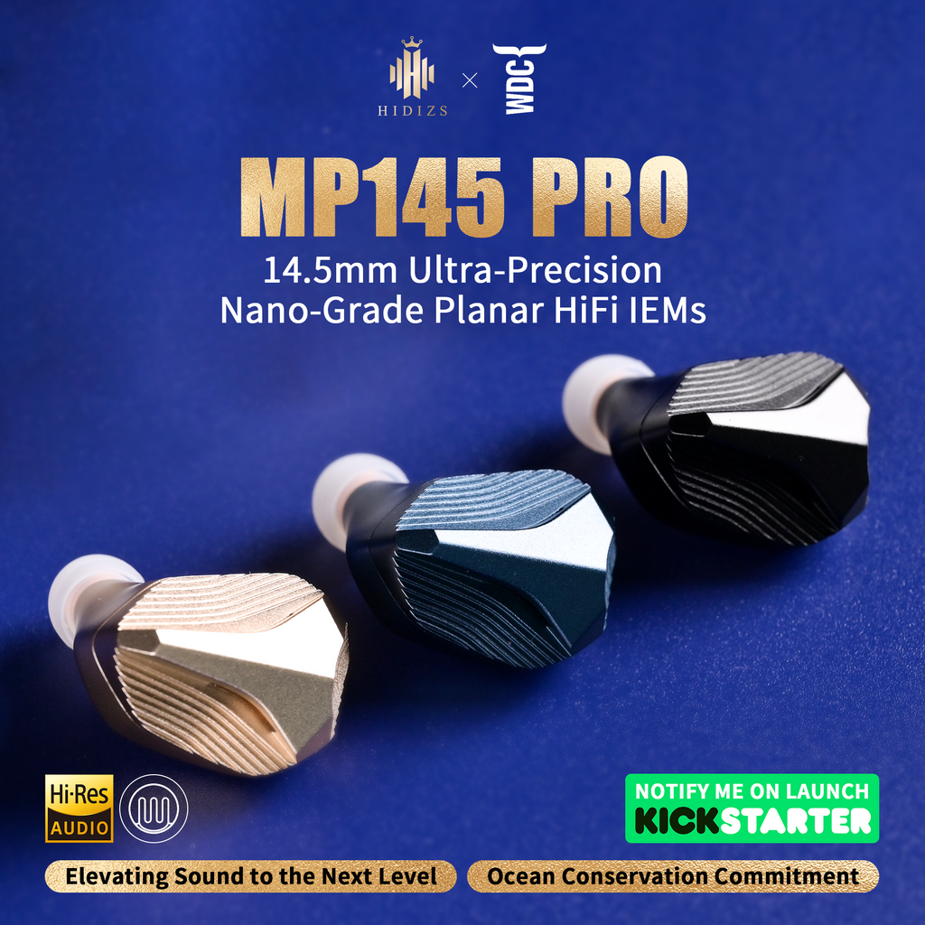 HIDIZS MP145 PRO 14.5mm Ultra-Precision Nano-Grade Planar HiFi IEMs